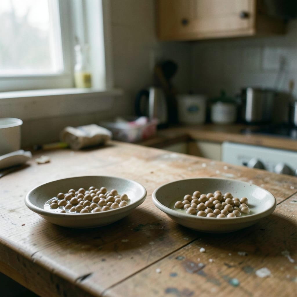 Two versions of the same dish, side by side