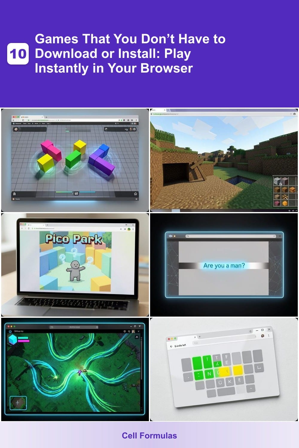 10 Games That You Don’t Have to Download or Install: Play Instantly in Your Browser