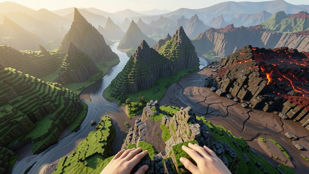 Voxel Farm: Build and Explore