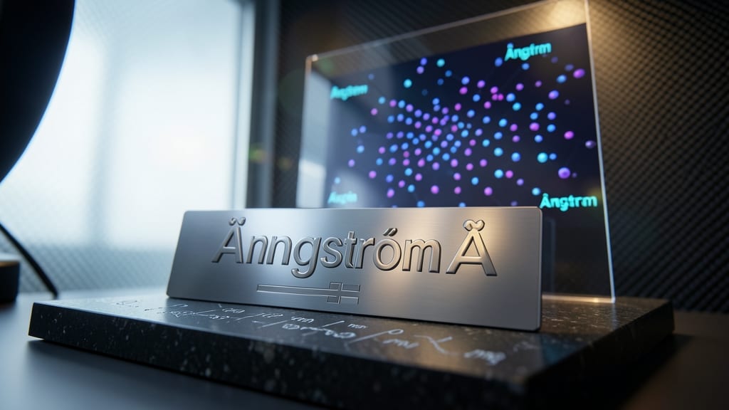 Angstrom Symbol Å for Scientific Use
