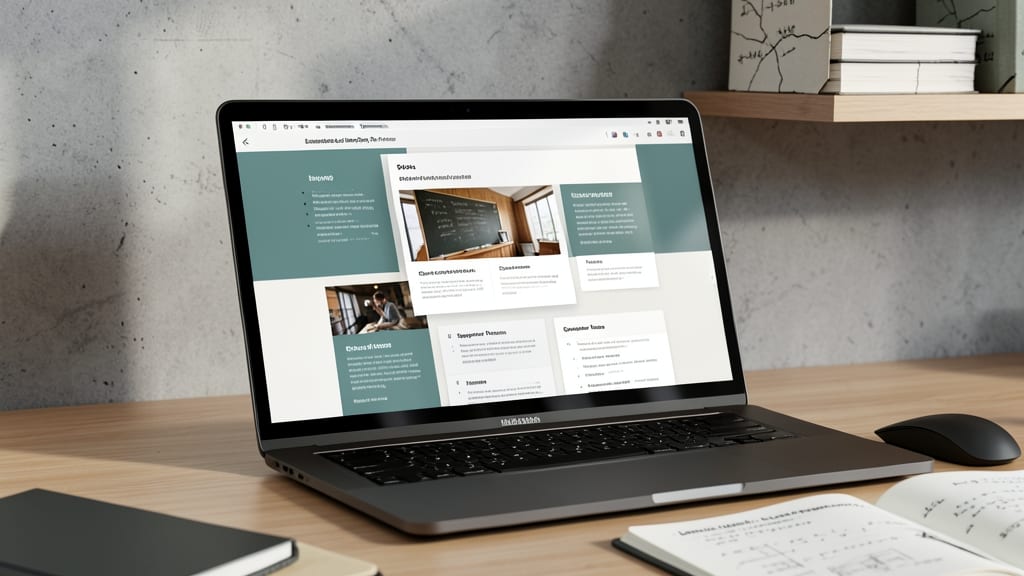 Educational Lecture Slide Design Template