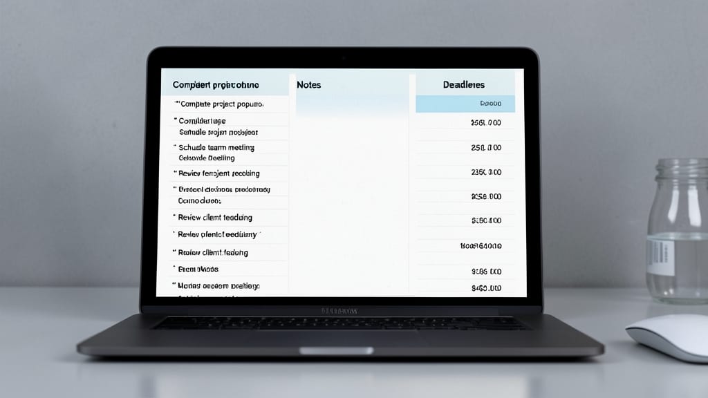 Minimalist Daily Planner for Focused Workflows