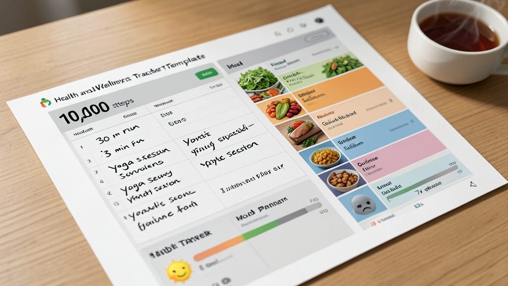 Health and Wellness Tracker Template