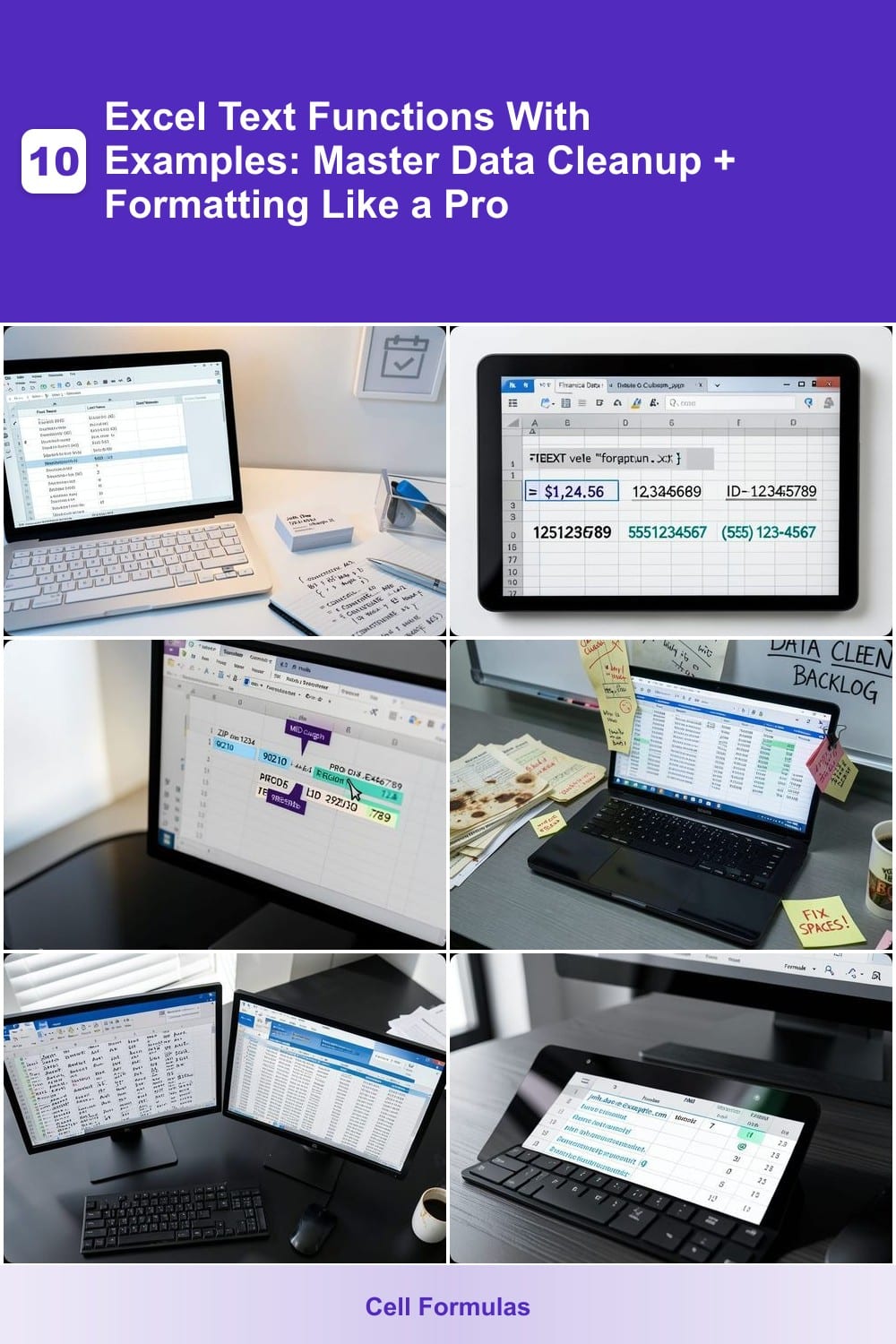 10 Excel Text Functions With Examples: Master Data Cleanup & Formatting Like a Pro