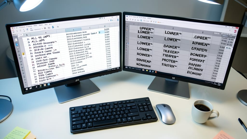 Upper, Lower, and Proper Functions for Text Case